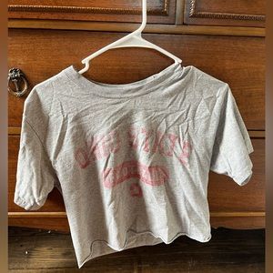 Vintage looking OSU football crop tee